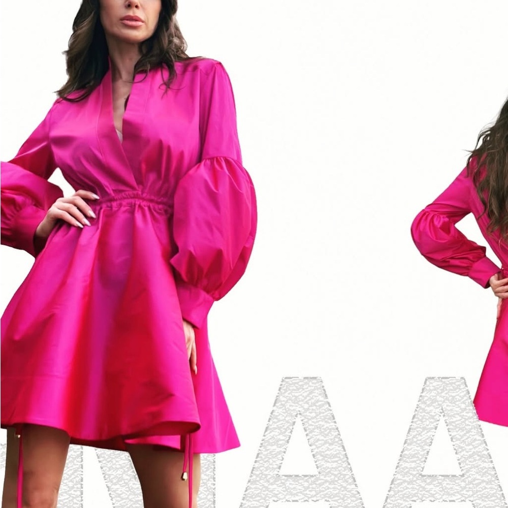 Elegant Fuchsia Dress